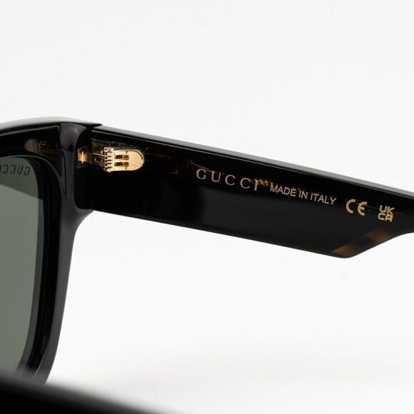 NEW Gucci GG1670SK 001 Black Havana Grey Unisex Square  display picture 1